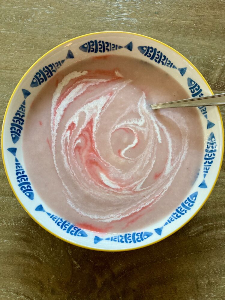 Potage aux radis